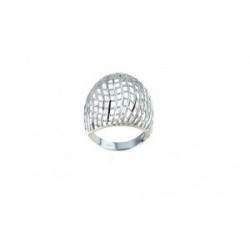 anello donna traforato in oro bianco A2373B