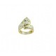 women's hammered gold ring A2384BG