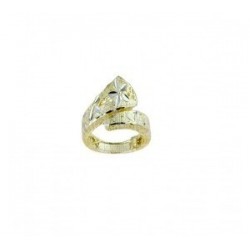 bague en or martelé pour femme A2384BG