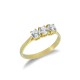 bague trilogie en or jaune 18 kt A2409G