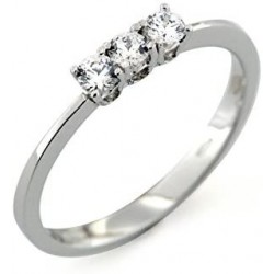 trilogy ring in 18 kt white gold A2414B