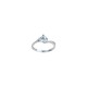 Valemntino model solitaire ring in 18 kt white gold A2417B