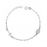 rosary bracelet with faceted beads in 18kt white gold BR1937B