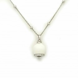 isiola capri necklace with enameled bell 00444