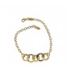 bracciale a catena con centrale a scalare B3178G