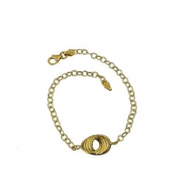 chain bracelet with central graduated B3184G