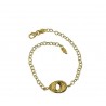 chain bracelet with central graduated B3184G
