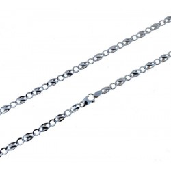 Men's chain with oval plate links and round slotted links C3049B