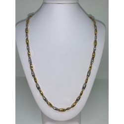 collier maschile oro bianco-giallo 18 kt 00127