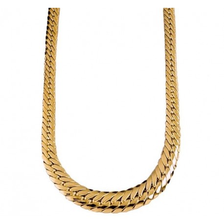 Collana maglia cobra lucida e piatta C3202BG