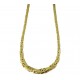 Collier tricot cobra plat et brillant C3282G