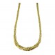 Collier tricot cobra plat et brillant C3282G