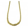 Flat and shiny cobra knit necklace C3282G