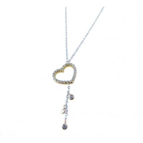 Chain with heart pendant G2855BR