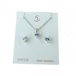 Heart zircon set P2865B