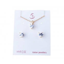 Set with heart zircons P2866R