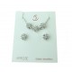 Sertie de fleurs pavées de zirconium P2880B