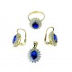 Parure earrings with leverback hook P2895G