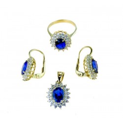 Parure earrings with leverback hook P2895G