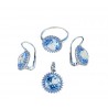 Parure orecchini con gancio a monachina P2898B