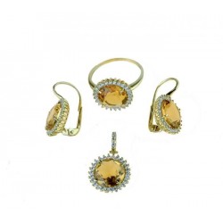 Parure earrings with monachina hook P2899G