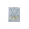 Parure avec perle et zircon P3079B