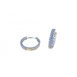 Circle earrings with cubic zirconia C2680B