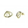 Boucles d'oreilles double triangle 02015GB