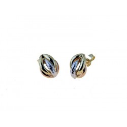 Boucles d'oreilles à motifs brillants et diamants 02018BGR
