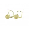 Satin sphere earrings with monachina hook 02025G