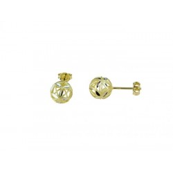 Perforated sphere earrings O2045BG