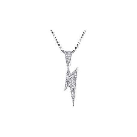 necklace lightning bolt-metal