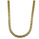 glänzende und flache Cobra-Mesh-Halskette 50 cm lang