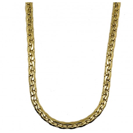 shiny and flat cobra mesh necklace 50 cm long
