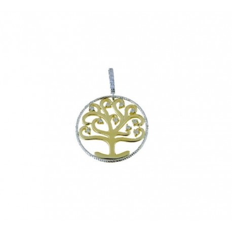 C2826BG zircon tree of life pendant