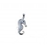 Hippocampus pendant pavè convex C2837B