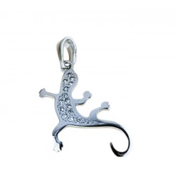 Pendentif Gecko avec zircone cubique C1402B