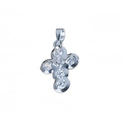 Cross pendant with cubic zirconia C1334B