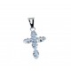 Cross pendant with cubic zirconia C1336B