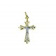 Pendentif croix imprimé avec le christ C1552BG
