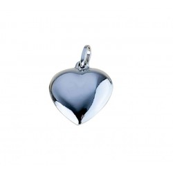 Shiny boxed heart pendant C1279B