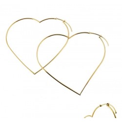 Smooth cane heart earrings O3003G