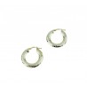 Faceted circles earrings O2638G