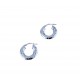 Faceted hoops earrings O2644B