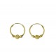 Hoop earrings with spheres O3275G