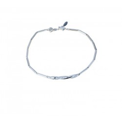 Semi-rigid bracelet with zircons BR1038B