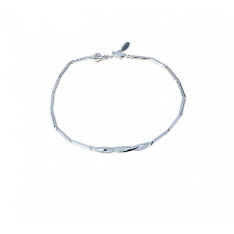 Semi-rigid bracelet with zircons BR1038B