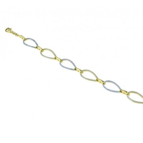 Bracelet with cubic zirconia pave BR1033BC