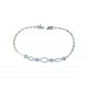 Chain bracelet with graduated cubic zirconia pave BR1157B