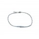 Chain bracelet with graduated zircons pave BR1159B